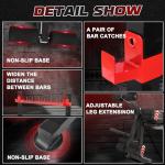 MAIDOMA 750LBS Adjustable Weight Bench Set for Full Body Workout, Foldable Bench Press with Leg Curl/Extension, Standard Workout Bench Set for US Home Gym