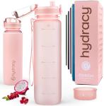 Hydracy 32oz Time Marker Water Bottle with Infuser