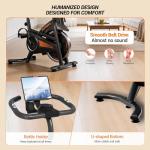 CURSOR FITNESS Exercise Bike, Stationary Indoor Cycling Bike for Home Workout, Low Noise, Adjustable Handlebars, Extra Comfort Seat