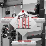 Multi-Function Power Rack with Cable Crossover