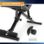 Marcy Assembly Free 8 Positions Adjustable Utility Weight Bench for Upright, Incline, Decline, and Flat Exercises, Foldable, Assembled SB-7485
