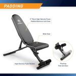 Marcy Assembly Free 8 Positions Adjustable Utility Weight Bench for Upright, Incline, Decline, and Flat Exercises, Foldable, Assembled SB-7485