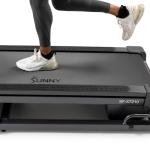 Sunny Health & Fitness Auto Incline Decline Treadmill for Home with Wi-Fi Smart TV Connectivity and Interactive Touchscreen Console, Smooth and Quiet Motor with Cushion Deck, SunnyFit App Access
