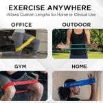 THERABAND Resistance Band Loop Set, Pack of 4, 12" Color Coded Exercise Bands from Beginner to Advanced Levels, for Strength, Stretching, Home Workouts, Pilates, Physical Therapy, For Men and Women