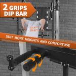 Power Cage, 2000LB Power Rack with Independent Dual Pulley System, Multi-Function Home Gym Workout Machine for Maximum Stability & Strength Training