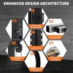 Power Cage, 2000LB Power Rack with Independent Dual Pulley System, Multi-Function Home Gym Workout Machine for Maximum Stability & Strength Training