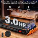 Treadmill with Speaker, 6-in-1 7.5MPH Foldable Treadmill for Home with App Compatible, Walking Pad with 10% Incline, LED Display, 3.0HP Brushless Drive, 350 LB Weight Capacity, 12 HIIT Programs