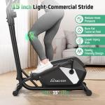 ANCHEER Elliptical Exercise Machine,Elliptical Machine for Home with Ultra-Smooth Magnetic Drive,14 Levels Resistance Elliptical Trainer,Cardio Machines with LCD Monitor Device Holder,15" Stride