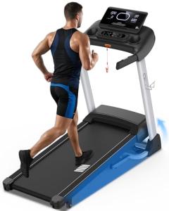 Heavy-Duty Incline Treadmill with Bluetooth Connectivity