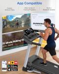 Heavy-Duty Incline Treadmill with Bluetooth Connectivity