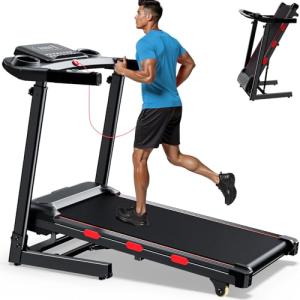 Advzon 3.5 HP Auto Incline Treadmills for Home - Adjustable Height Handle Bars, 8.7 MPH, Wide Belt, 300+ lb Capacity