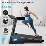 Advzon 3.5 HP Auto Incline Treadmills for Home - Adjustable Height Handle Bars, 8.7 MPH, Wide Belt, 300+ lb Capacity