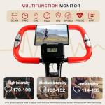 BARWING Stationary Exercise Bike for Home Workout, 5 IN 1 Foldable Indoor Cycling Bike for Seniors, 350LB Capacity, 16-Level Magnetic Resistance, Comfortable Seat Backrest