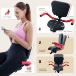 BARWING Stationary Exercise Bike for Home Workout, 5 IN 1 Foldable Indoor Cycling Bike for Seniors, 350LB Capacity, 16-Level Magnetic Resistance, Comfortable Seat Backrest