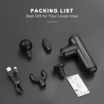 SBUBU Mini Massage Gun for Deep Tissue Percussion - Portable Handheld Massager for Muscle Recovery with 4 Massage Heads High-Intensity Vibration Rechargeable Small Massage Gun