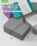 Premium EVA Foam Yoga Blocks 2-Pack (963 Gray)