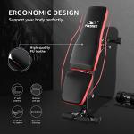 FLYBIRD Versatile, No Assembly Weight Bench for Home Gym, 8 Backrests Adjustable Bench with 880LBS Weight Capacity can Adjustable and Lock in 1 Step, Foldable and Compact for Small Space Apartment Room