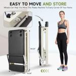 BIOCOR 2ND Gen 92" Extended Pilates Reformer, Foldable Pilates Machine with Pilates Ring Circle & Headrest, Jumpboard, Dual Resistance Springs, Yoga Bands, Mat, Pilates Equipment for Home Workout