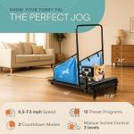 Lifepro PawRunner Dog Treadmill for Small & Medium Dogs, Pet Treadmill for Dogs up to 130lbs, Indoor Running Machine for Fitness, Compact & Durable Pacer Treadmill for Health and Exercise