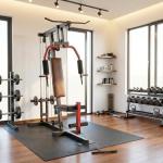 AIKKYS Home Gym Machine, 400 Lbs Home Gym Equipment with Pulley System, Multifunctional Full Body Workout Machine for Strength Training, Fit 1" & 2" Weight Plates (Not Include)