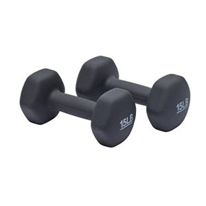 30 lb Neoprene Hexagon Dumbbell Set (2)