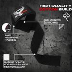 BEAST RAGE Lifting Wrist Straps for Weightlifting, Straps Gym Grip Power Workouts Lifting Straps Padded Cotton Men Women Wrap Lift, Deadlift Bodybuilding Weight Lifting Exercise Straps (Black)