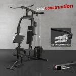 Soozier Multifunction Home Gym System with 99Lbs Weight Stack