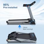 BORGUSI Folding Electric Treadmill with Bluetooth