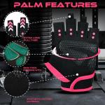 BEAST RAGE Workout Gloves for Men Gym Gloves for Weightlifting Women Fingerless with Palm Protection Padding, Breathable and Lightweight Weight Lifting Glove Cycling Pull Up (Magenta, M)