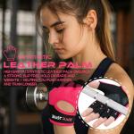 BEAST RAGE Workout Gloves for Men Gym Gloves for Weightlifting Women Fingerless with Palm Protection Padding, Breathable and Lightweight Weight Lifting Glove Cycling Pull Up (Magenta, M)