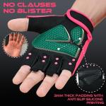 BEAST RAGE Workout Gloves for Men Gym Gloves for Weightlifting Women Fingerless with Palm Protection Padding, Breathable and Lightweight Weight Lifting Glove Cycling Pull Up (Magenta, M)