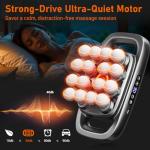 Zpptt Massage Guns Deep Tissue, Neck Massager with 16 Heads, 16-Head Massage Gun Set for Deep Tissue and Back, Shoulders, Legs, Pain Relief