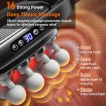 Zpptt Massage Guns Deep Tissue, Neck Massager with 16 Heads, 16-Head Massage Gun Set for Deep Tissue and Back, Shoulders, Legs, Pain Relief