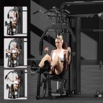 SunHome Multifunction Home Gym System with Smith Machine