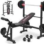 Adjustable Weight Bench Set with Squat Rack