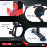 Adjustable Weight Bench Set with Squat Rack