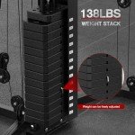 SunHome Multifunction Home Gym System with Smith Machine