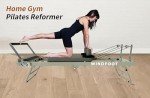 Foldable Pilates Reformer with Jump Board & Resistance Cords