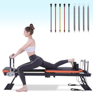 Foldable Pilates Reformer for Home and Gym Use