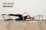 Foldable Pilates Reformer with Jump Board & Resistance Cords