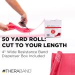 THERABAND 50 Yard Resistance Band Roll - Medium Red