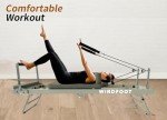 Foldable Pilates Reformer with Jump Board & Resistance Cords