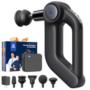 BOB AND BRAD D5 Pro Massage Gun, Powerful Percussion Massage Gun Deep Tissue with Enhanced Power for Athletes Home Gym, Handheld Muscle Massager for Pain Relief & Muscle Therapy, FSA HSA Eligible