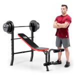 Marcy Pro Flat Weight Bench with 45.4kg Set