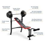 Marcy Pro Flat Weight Bench with 45.4kg Set