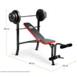 Marcy Pro Flat Weight Bench with 45.4kg Set