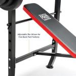 Marcy Pro Flat Weight Bench with 45.4kg Set