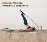Foldable Pilates Reformer with Jump Board & Resistance Cords
