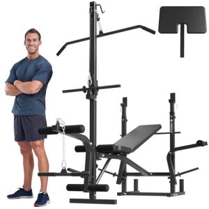 Mikolo 8-in-1 Multi-Function Weight Bench Set