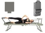 Foldable Pilates Reformer with Jump Board & Resistance Cords